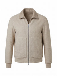 Brunello Cucinelli Men Hand-Crafted Reversible Bomber Jacket