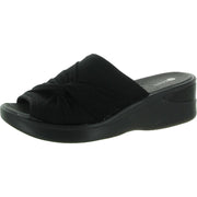 Smile II Womens Slip On Wedge Sandals
