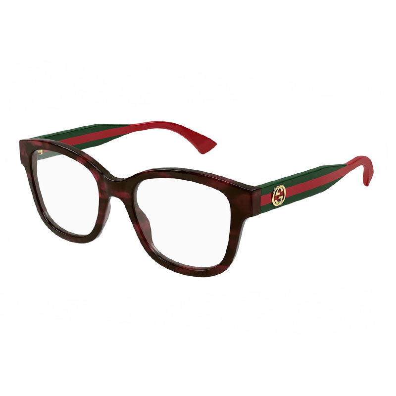 Gucci Eyeglasses Square Full Rim, Black Frame and Clear Demo Lens Lens GG1863O001