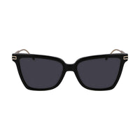 Salvatore Ferragamo Sunglasses Cat Eye Full Rim, Black Frame and Grey Lens SF2036S001