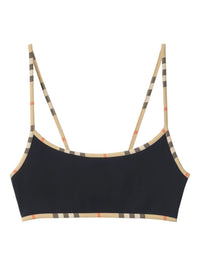 Burberry Women Bikini Top With Checked Edges