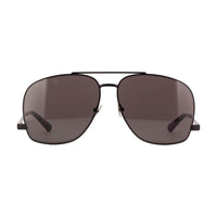 Saint Laurent Saint Laurent Sunglasses Aviator Full Rim, Black Frame and Black Lens SL653LEON002
