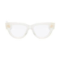 Valentino Eyeglasses Square Full Rim, Crystal Burgundy Frame and Clear Demo Lens Lens VLX-125B