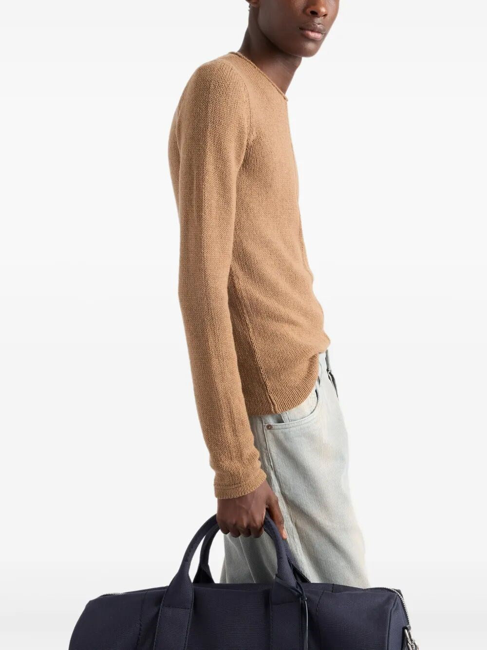 Prada Men Cashmere Crew-Neck Sweater