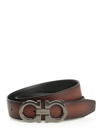 Ferragamo Ferragamo Men Reversible And Adjustable "Gancini" Belt