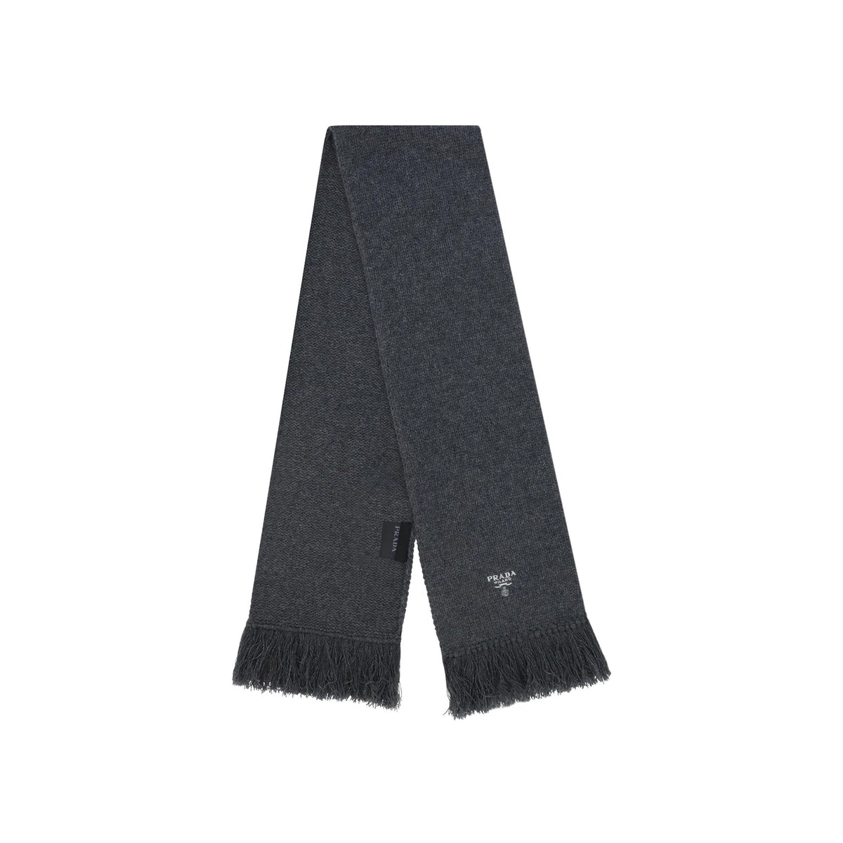 Prada Cashmere Logo Scarf Men