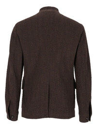 Giorgio Armani Men Mandarin Collar Blazer