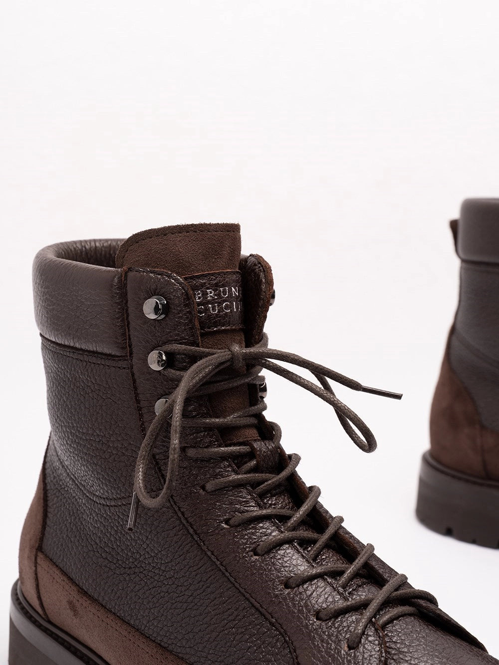Brunello Cucinelli Men Leather Explorer Boots