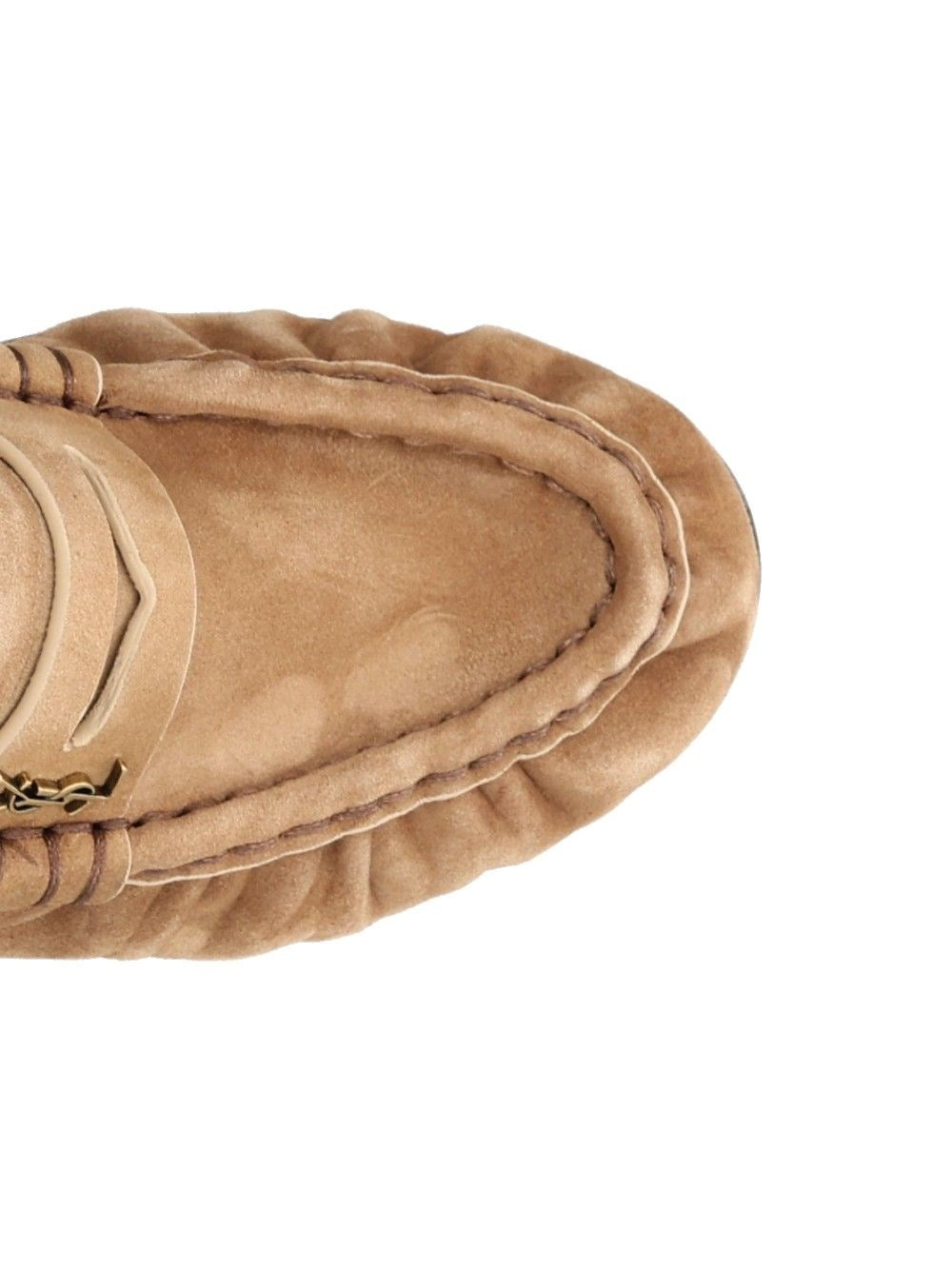 Saint Laurent Women Le Loafer Suede Moccasin
