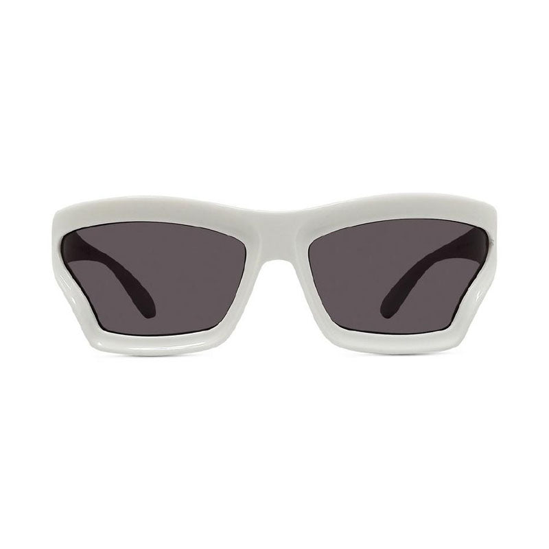 Loewe Sunglasses Rectangle Full Rim, Ivory Frame and Grey Lens LW40143U25A