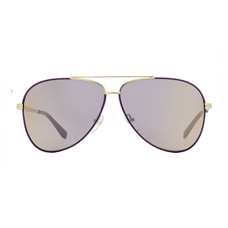 Salvatore Ferragamo SF131S 736 Shiny Light Gold/Purple Gradient