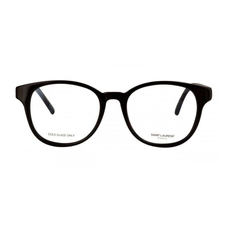 Saint Laurent Eyeglasses Square Full Rim, Black Frame and Clear Demo Lens Lens SL399001