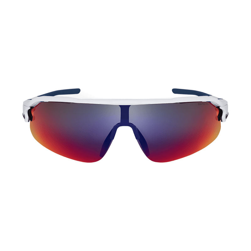Nike Nike Sunglasses Shield Semi Rim, White Frame and Blue Gradient Lens NIKEFLYFREESHIELD101