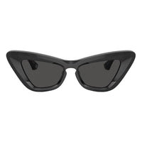 Burberry Sunglasses Cat Eye Full Rim, Violet Frame and Light Grey Mirror Silver Lens BE4421U40956G