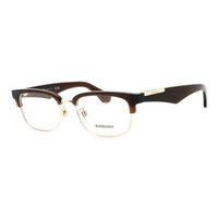 Burberry Eyeglasses Square Full Rim, Light Gold Frame and Clear Demo Lenses Lens BE2424D4116
