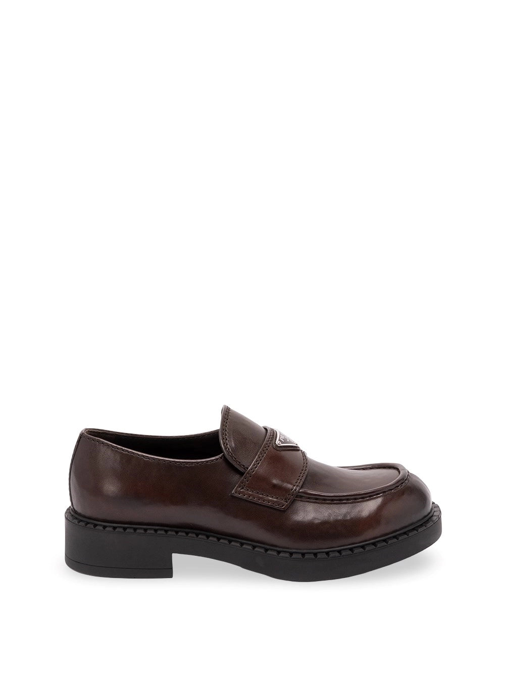 Prada Prada Men Aged Leather Loafers