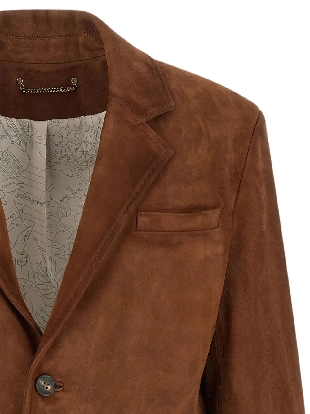 Golden Goose Men `Robyn` Leather Jacket