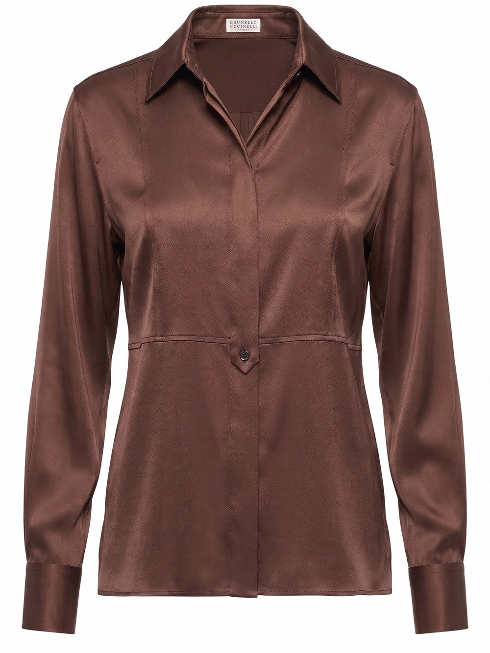 Brunello cucinelli Brunello Cucinelli Women Satin Shirt With Monili
