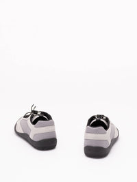 Prada Prada Men Speedrock Leather And Mesh Fabric Sneakers