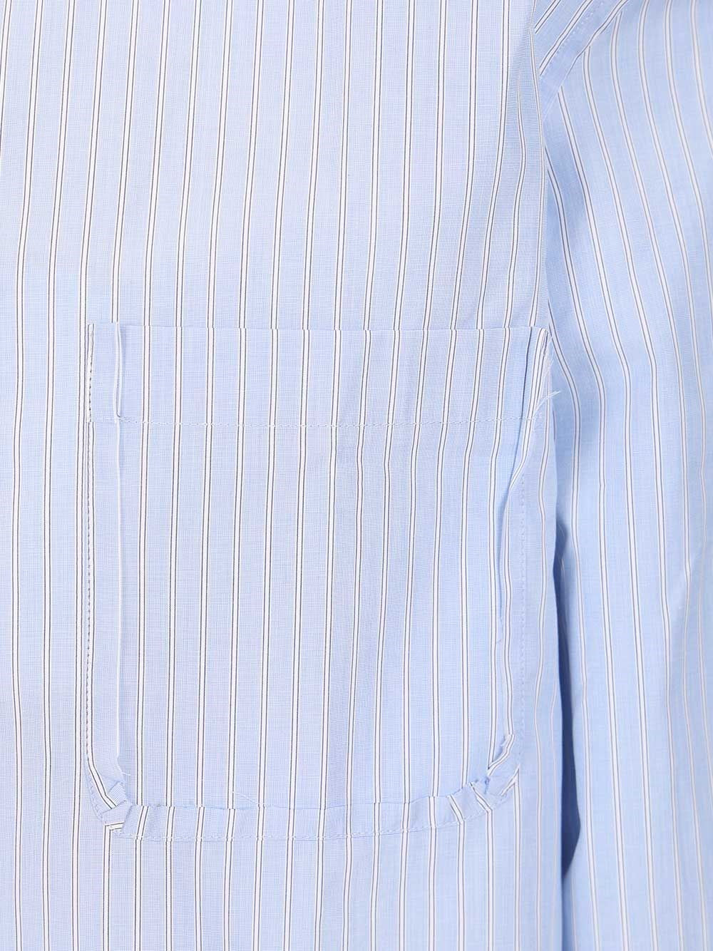 Maison Margiela Men Tailored Striped Cotton Shirt