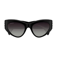 Gucci Sunglasses Cat Eye Full Rim, Black Frame and Grey Gradient Lens GG1704S001