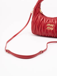 Miu miu Miu Miu Women `Wander` Matelassé Leather Hobo Bag