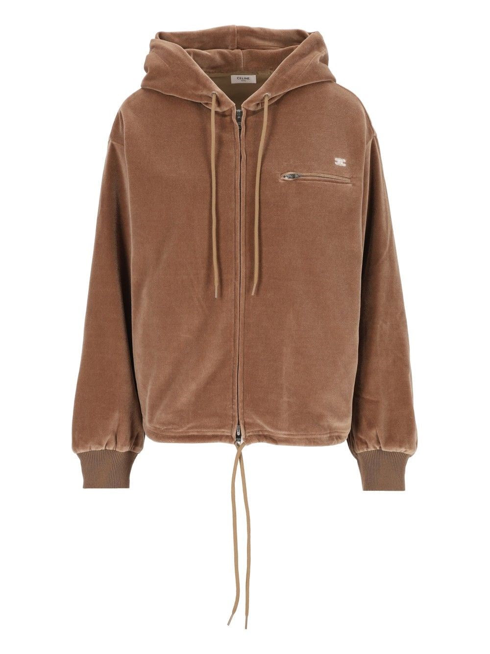 Celine Celine Women Velvet Jersey Hoodie