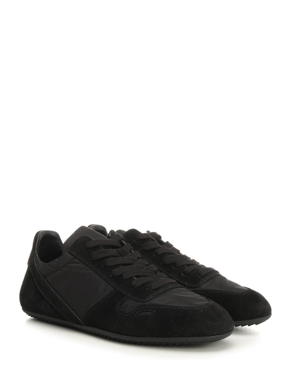 Rick Owens Men Minimal Sneakers With Suede