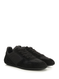 Rick Owens Men Minimal Sneakers With Suede