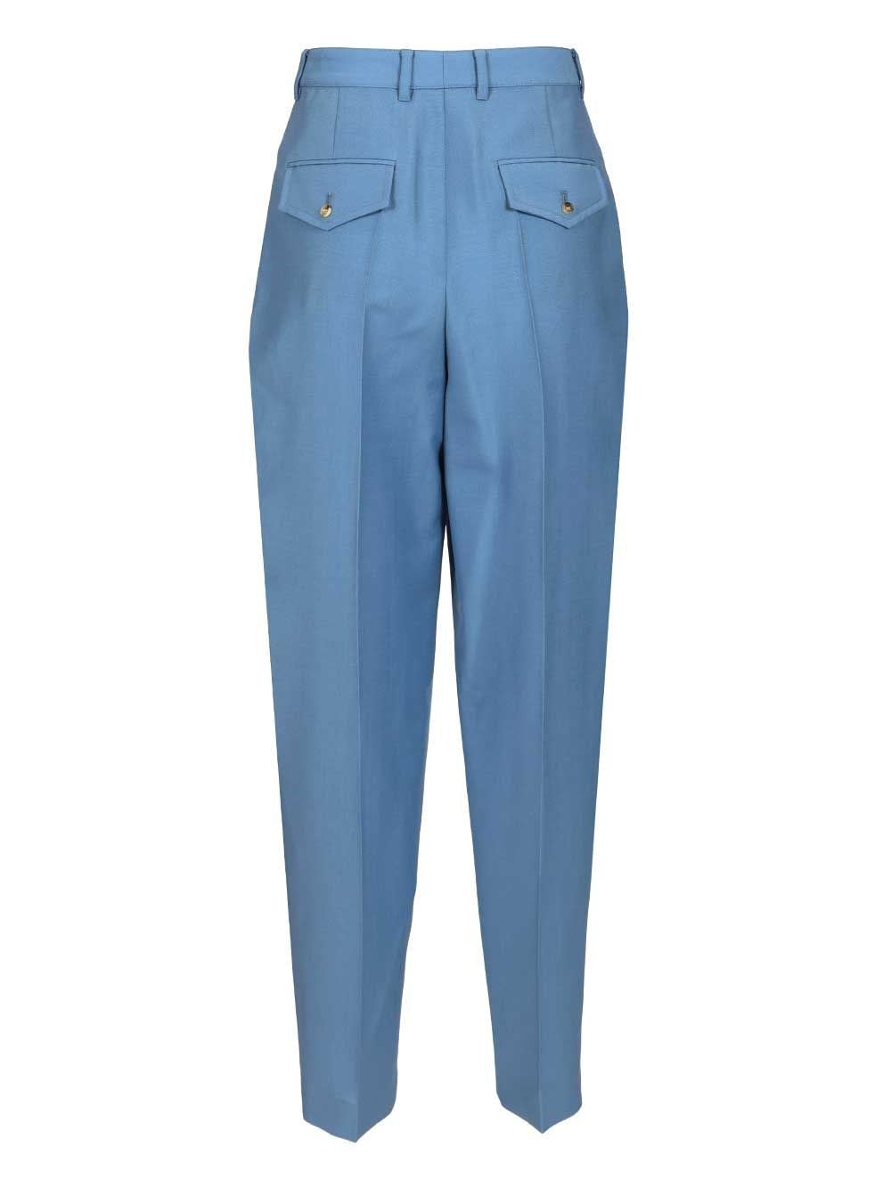 CELINE Celine Women Montauk Trousers In Wool And Mohair