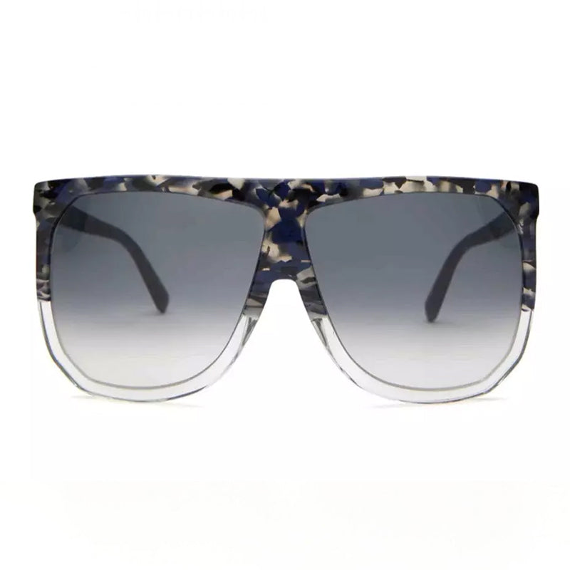 Loewe Sunglasses Square Full Rim, Red/Grey Frame and Grey Gradient Lens LW40001F68B
