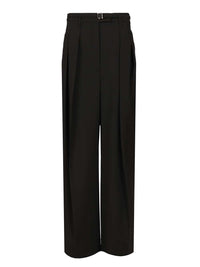 Sportmax Women Wide-Leg Trousers In Stretch Wool