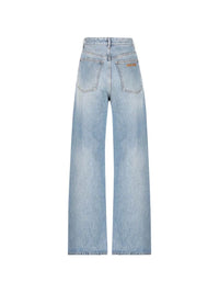 Miu miu Miu Miu Women Washed Denim Palazzo Jeans