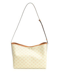 Celine Women Soft Shopper Triomphe Canvas And Calfskin