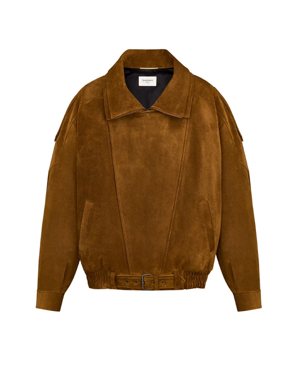 Saint Laurent Women Bomber Jacket In Vintage Split Leather