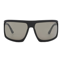Tom Ford Sunglasses Shield Full Rim, Matte Black Frame and Roviex Mirror Lens FT106602L