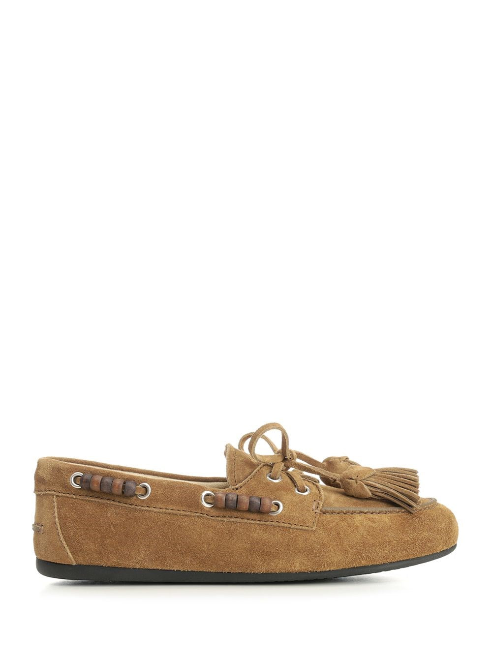 Miu Miu Women “Deck” Suede Loafers