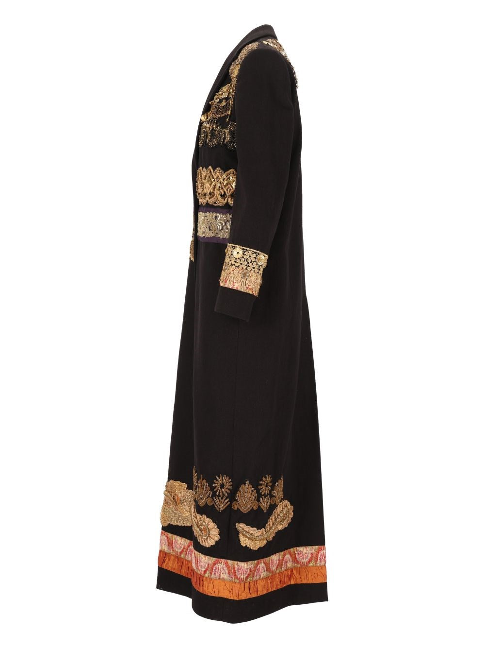 Dries Van Noten Women Embellished Wool Longline Coat
