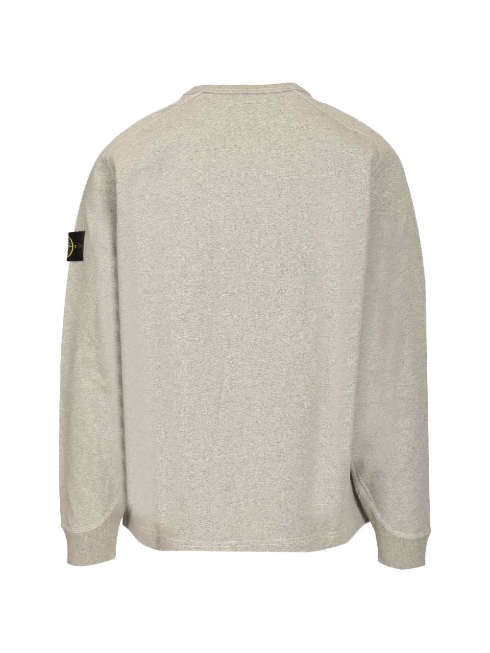 Stone Island Men Grey Melange Sweatshirt