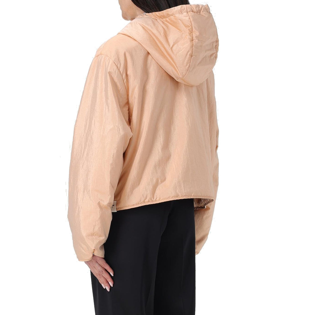 Jil Sander Jil Sander Blend Silk Zip-Up Hooded Jacket Women