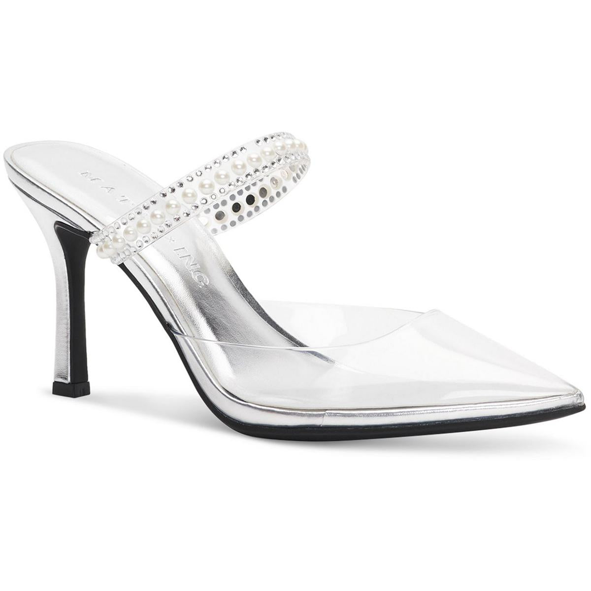 Cindy Womens Embellished Slip-on Mules