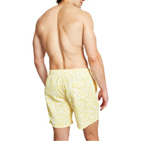 Mens Drawstring Printed Swim Trunks