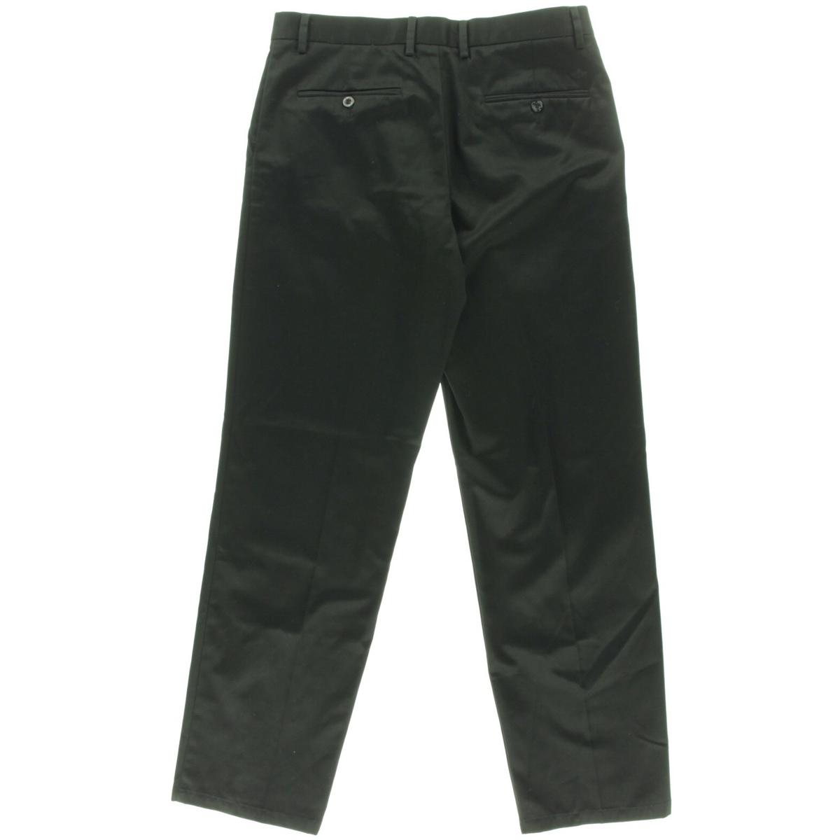 Mens Cotton Wrinkle Resistant Dress Pants