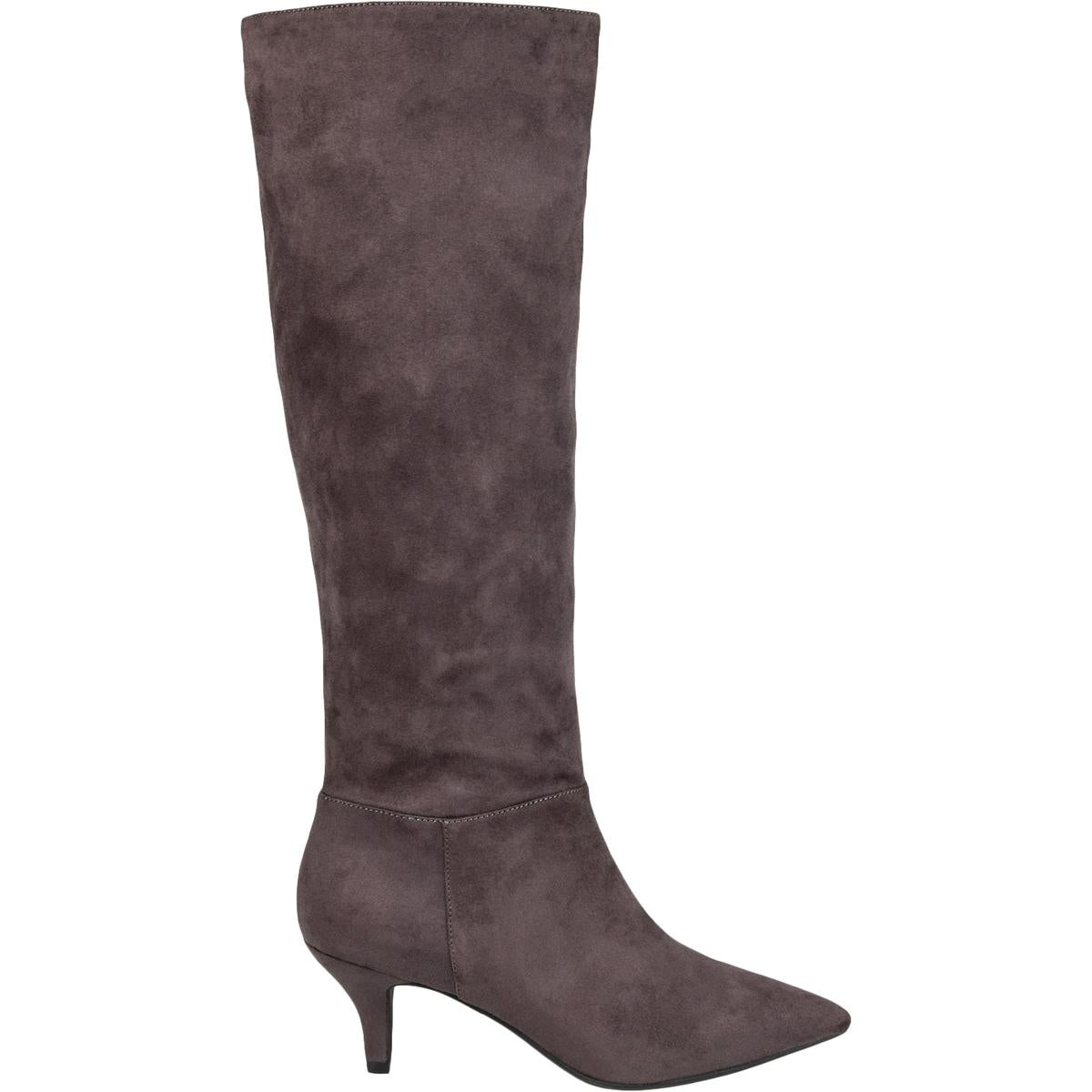 VELLIA Womens Faux Suede Pull-On Knee-High Boots