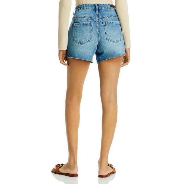 The Perry Womens Distressed Mom Cutoff Shorts