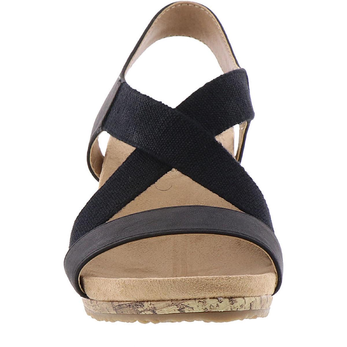Mexico Womens Laceless Slip On Wedge Sandals