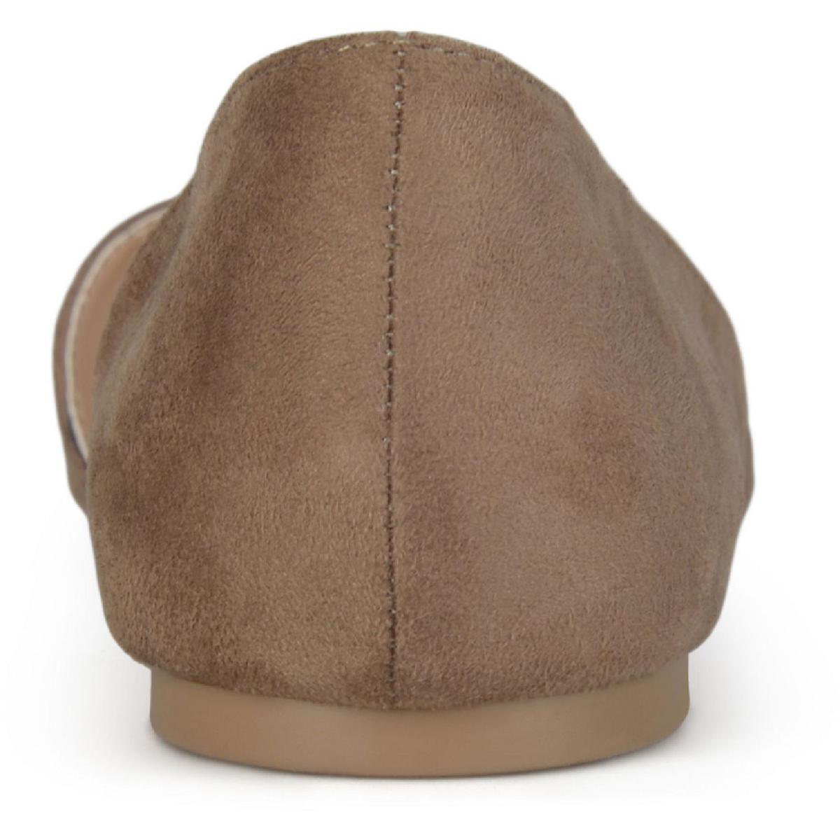 Ester Womens Faux Suede Slip On D'Orsay