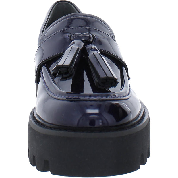 Balinna Womens Patent Loafer Heels