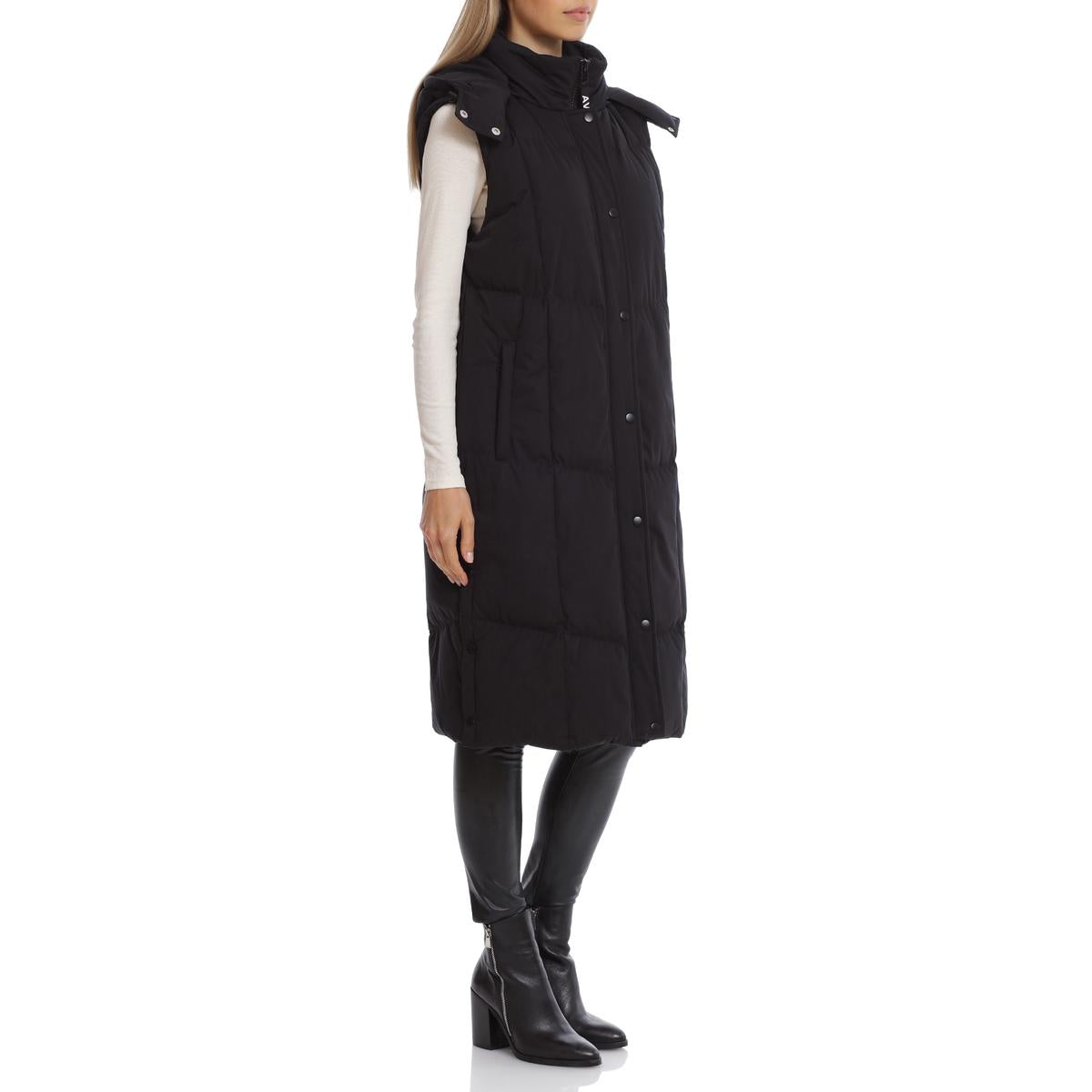 Womens Quilted Longline Vest