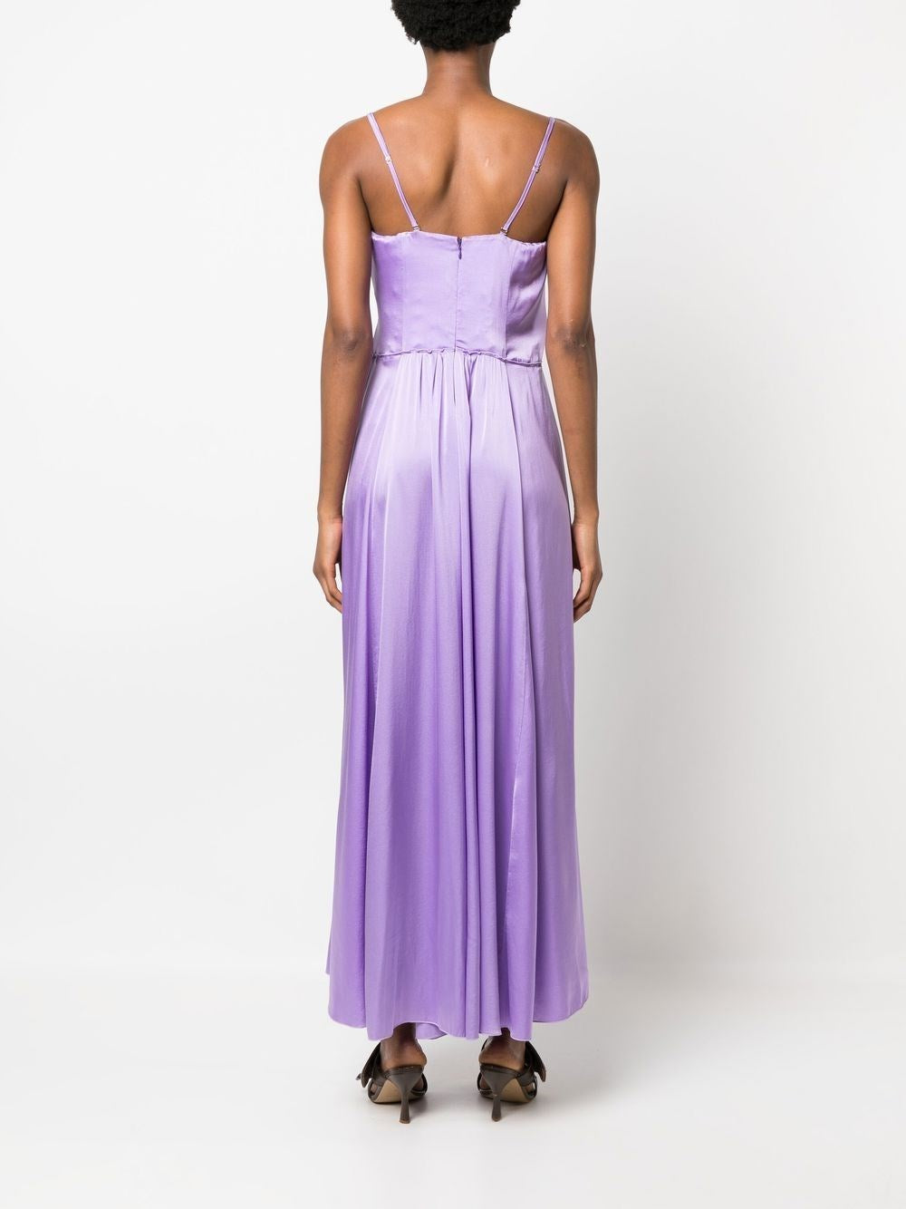 Forte_Forte Women Silk Satin Bustier Dress